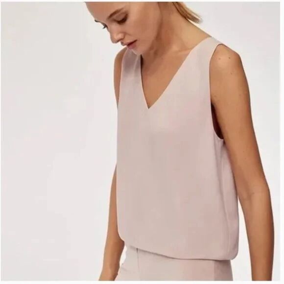 (LAST CALL) Aritzia Babaton Murphy Blouse Cropped Tank Top - Picture 1 of 6